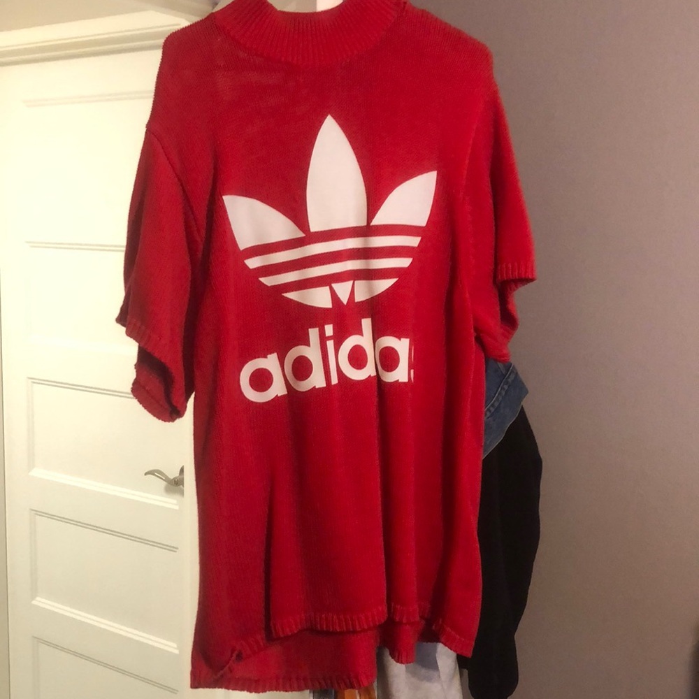 Red Adidas Sweater dress